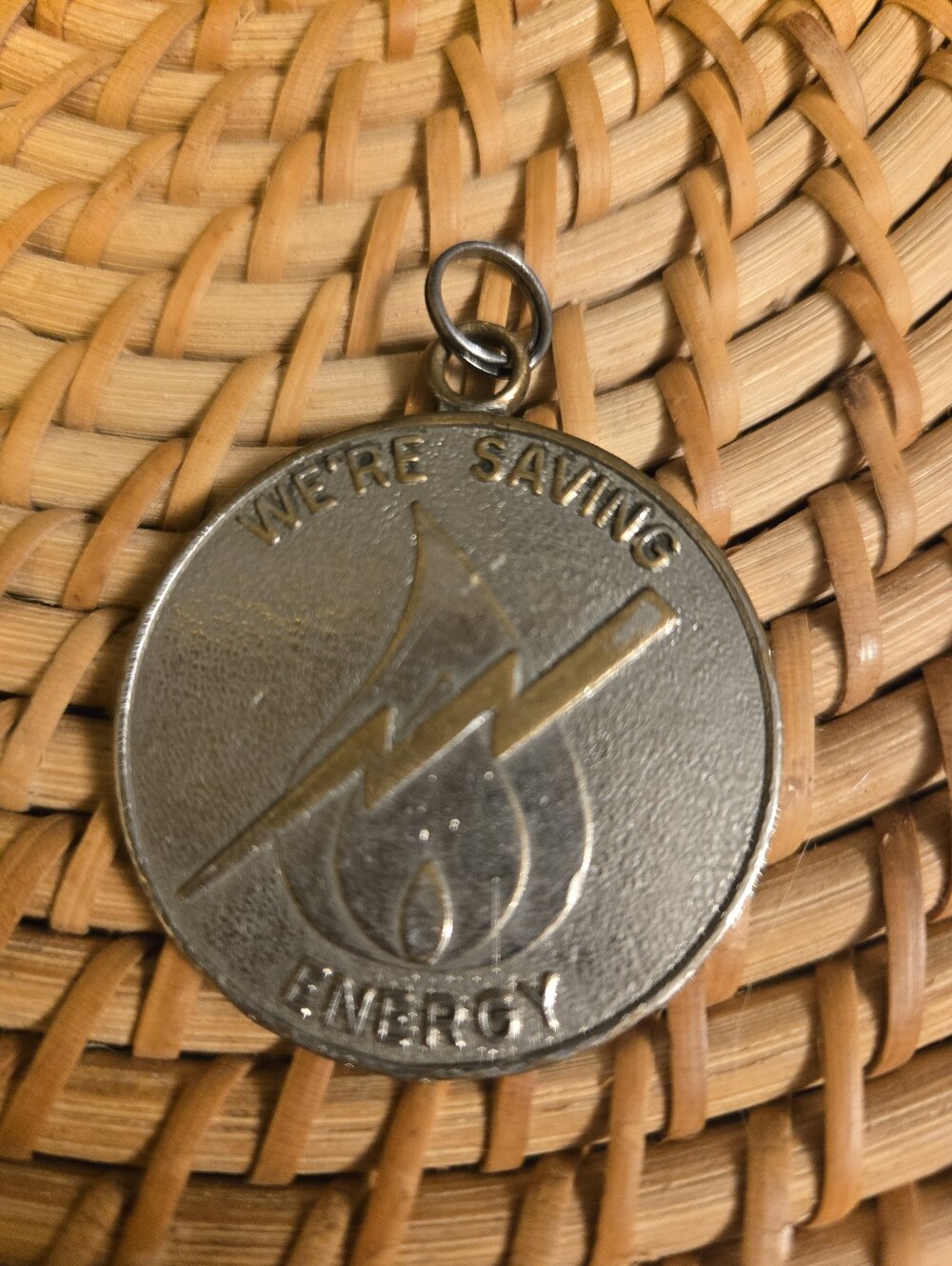 Vintage Lukens Steel We're Saving Energy Employee Token Charm